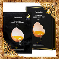 Осветляющая яичная тканевая маска JMsolution Glory Aqua Idebenone Egg Mask Deluxe