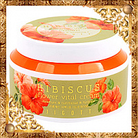 Крем для лица Гибискус Jigott Hibiscus Flower Vital Cream, распродажа