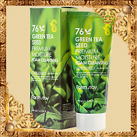 Пенка очищающая с семенами зеленого чая Farmstay Green Tea Seed Premium Moisture Foam Cleansing