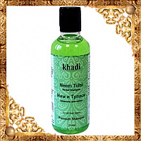 Шампунь для волос Ним и Туласи Khadi Neem Tulsi Herbal Shampoo, распродажа