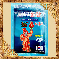 Пластырь с глюкозамином и красным женьшенем Korean Glu Red Ginseng - 25/20 пластин
