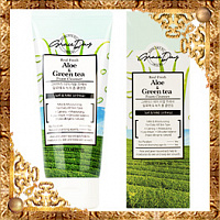 Пенка для умывания с экстрактами алоэ и зеленого чая Grace Day Real Fresh Aloe & Green Tea Foam Cleanser