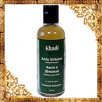 Шампунь для волос Амла и Шикакай Khadi Amla Shikakai Herbal Shampoo, распродажа