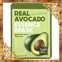 Тканевая маска для лица с экстрактом авокадо FarmStay Real Avocado Essence Mask, распродажа