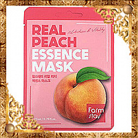 Тканевая маска для лица с экстрактом персика FarmStay Real Peach Essence Mask, распродажа